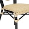 Flash Furniture Cannes Thonet French Bistro Stacking Chair, Natural PE Cane Rattan and Black Aluminum Frame, 4PK 4-SDA-AD642110-1-NAT-BK-GG - alternate 10